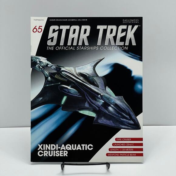 Eaglemoss 2017 Star Trek Xindi Aquatic Cruiser Diecast Starship 65 - Picture 11 of 12